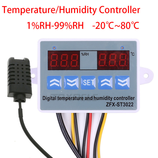 OWSOO XH-W3005 Digital Humidistat Humidity Controller Regulator Hygrometer  Indoor Outdoor Humidometer Mositure Detector Monitor 