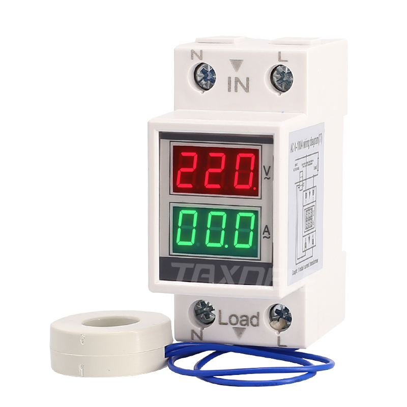 DIN Rail Digital Voltmeter Ammeter