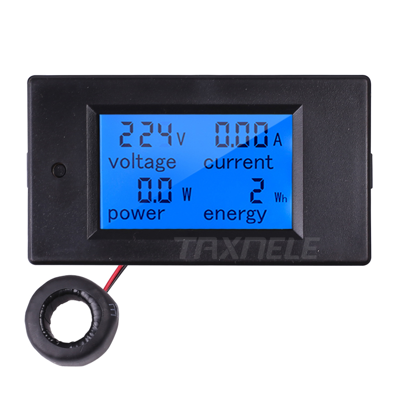 Digital LCD Voltage Current Power Energy Meters 