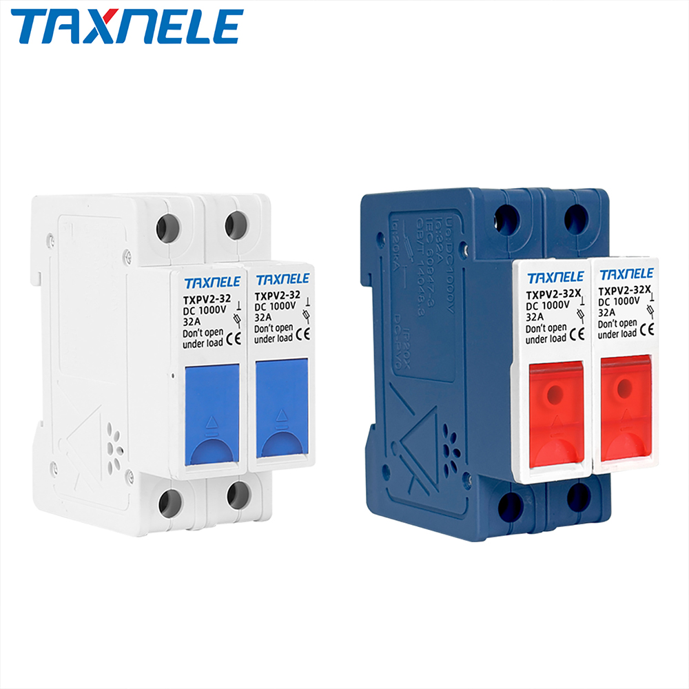 2P 10*38mm DC 1000V Parallel DC Fuse Holders Solar PV Fuse Base Solar Photovoltaic System Protection Short Circuit Protector gp